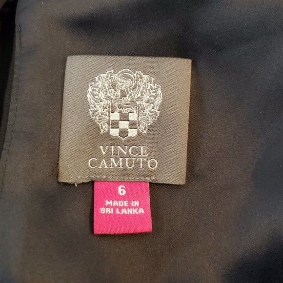 VINCE CAMUTO Embellished Neck Chiffon Hi Low Dress   Size 6 - Picture 10 of 12